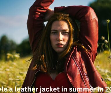 How to style a leather jacket in summer in 2024