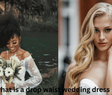 what is a drop waist wedding dress
